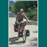 Einsamer Biker auf der Carretera Austral