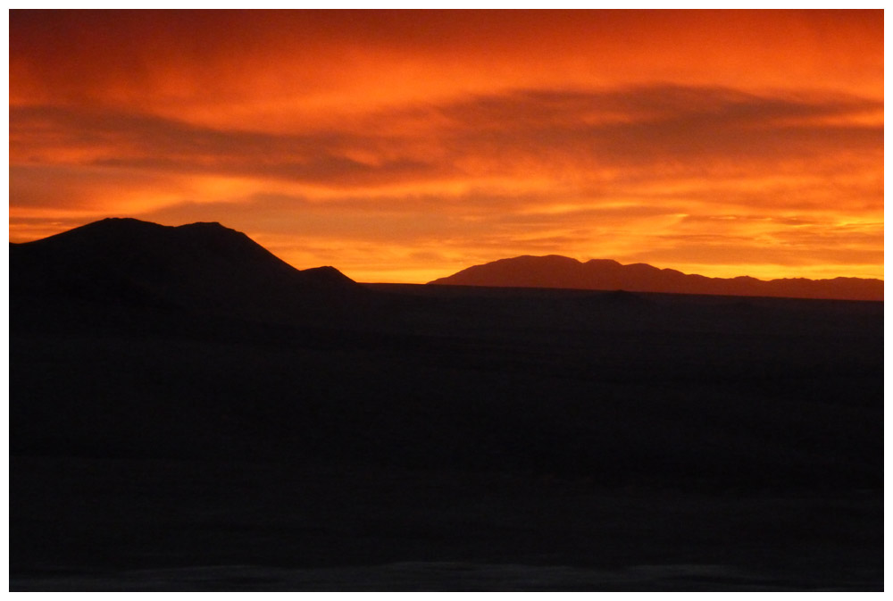 Sonnenuntergang in der Atacama