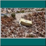 Straße Putre-Arica, LKW-Container nach Unfall