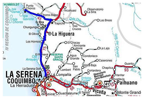 Plan Isla Choros, Norden von La Serena
