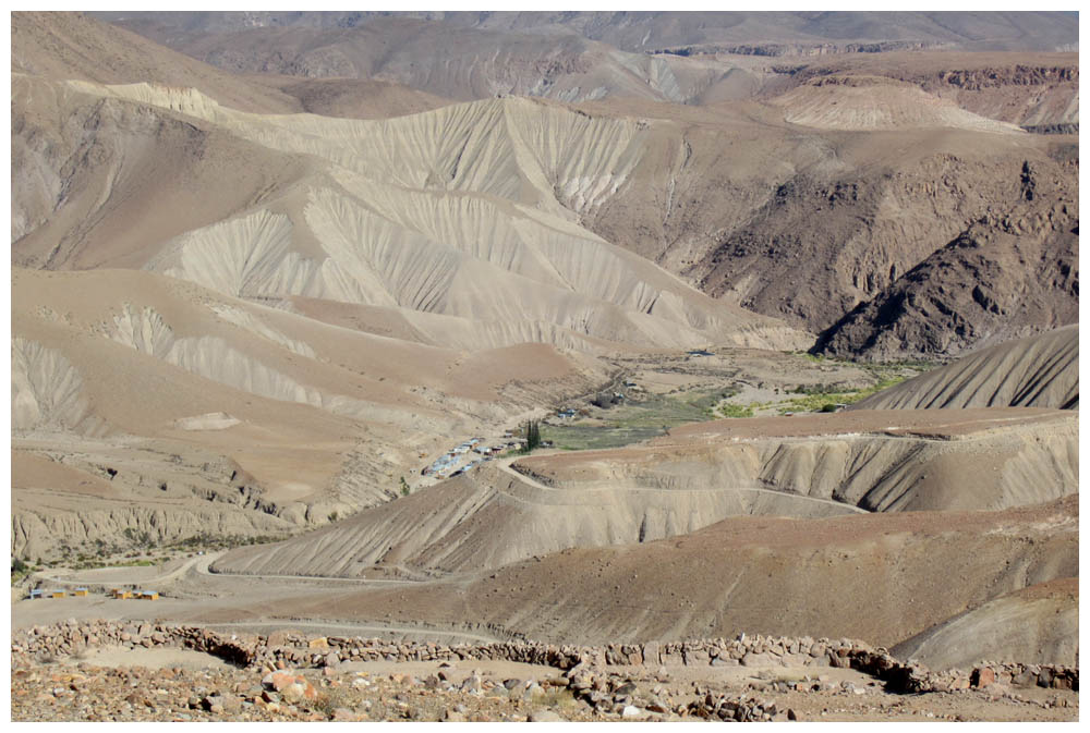 Fahrt von Arica nach Putre, Wüstenoase in der Atacama