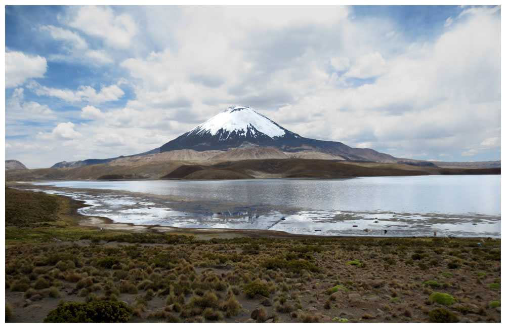 Lauca-Nationalpark, Lago-Chungarà und Vulkan Parinacota