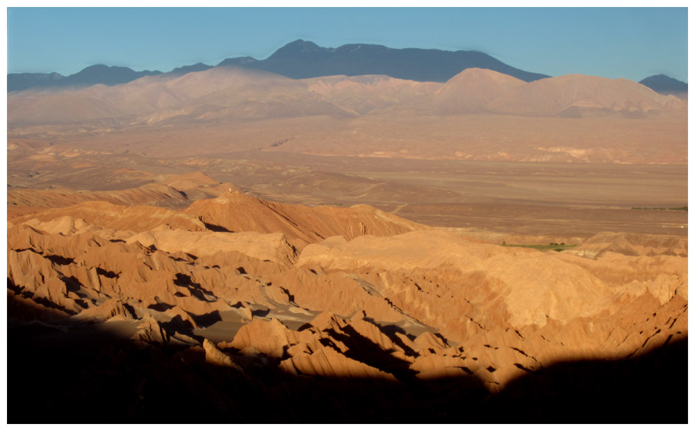 Valle de la Muerte, Tal des Todes vor dem Sonnenuntergang