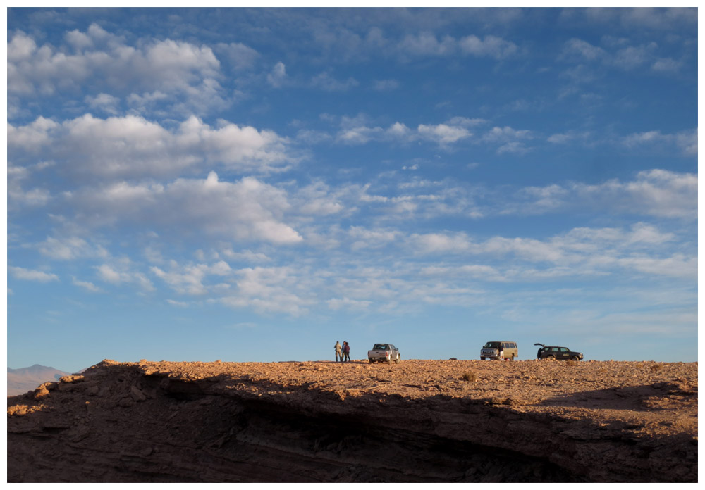 Valle de la Muerte, Tal des Todes vor dem Sonnenuntergang