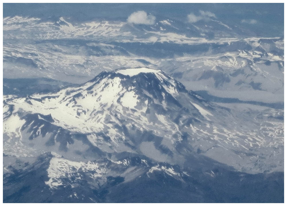 Flug von Puerto Montt nach Santiago de Chile, Vulkan Choshuenco