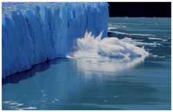 Eisabbruch beim Gletscher Perito Moreno