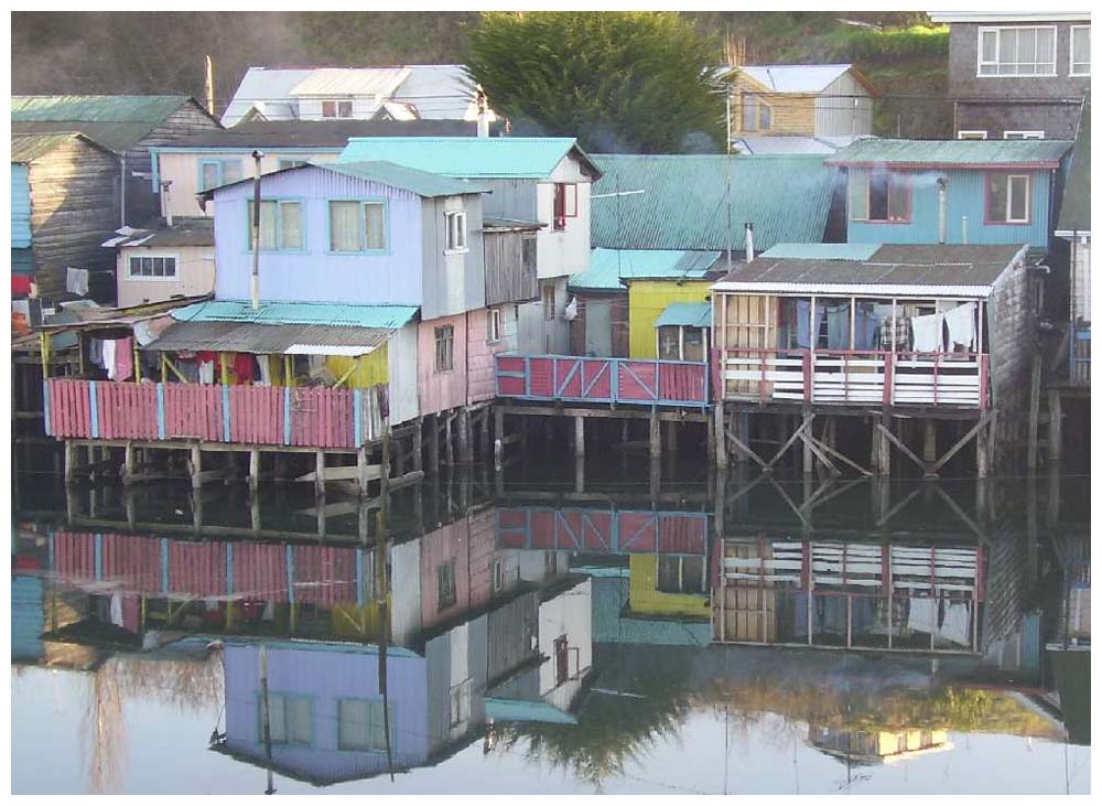 Palafitos in Castro auf Chiloé