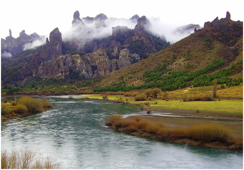 Valle Encantado am Rio Limay, Argentinien