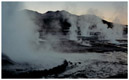 Geysirfeld El Tatio vor Sonnenaufgang