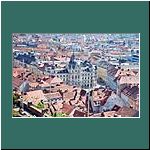 Graz, Rathaus vom Schlossberg aus