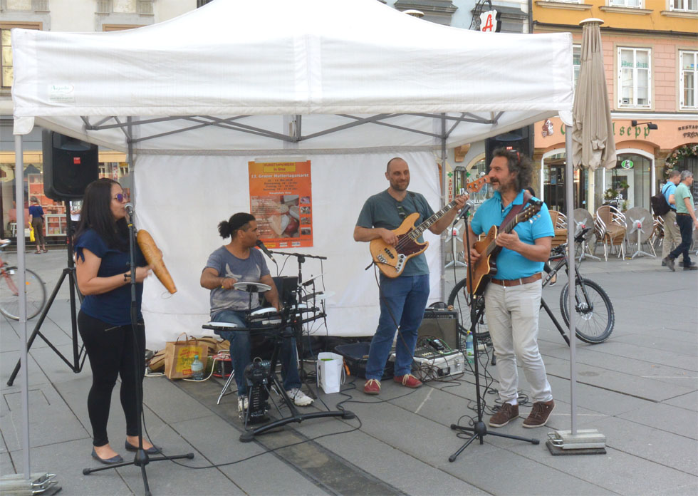 Musik am Hauptplatz in Graz