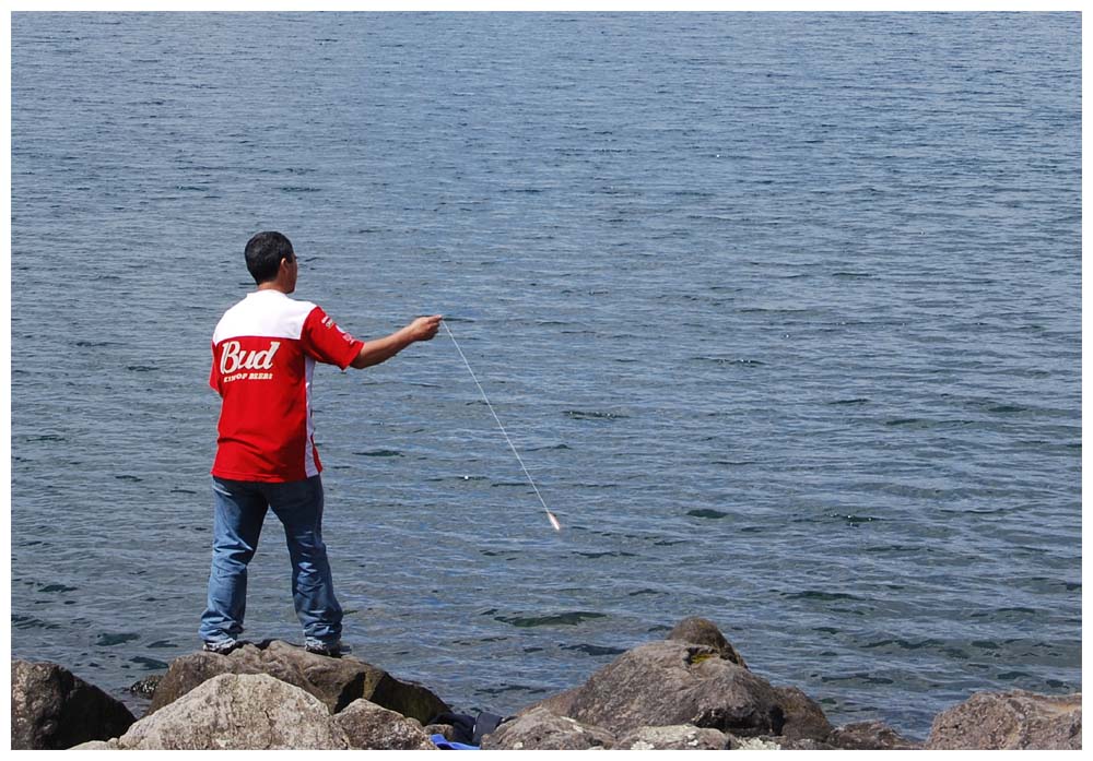 Angler am Lago Llanquihue