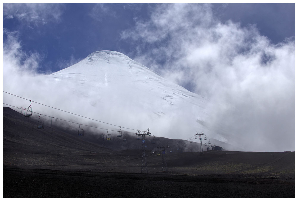 Sessellift am Vulkan Osorno