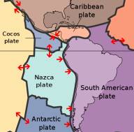 Tektonische Platten Südamerika