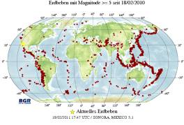 Erdbeben weltweit
