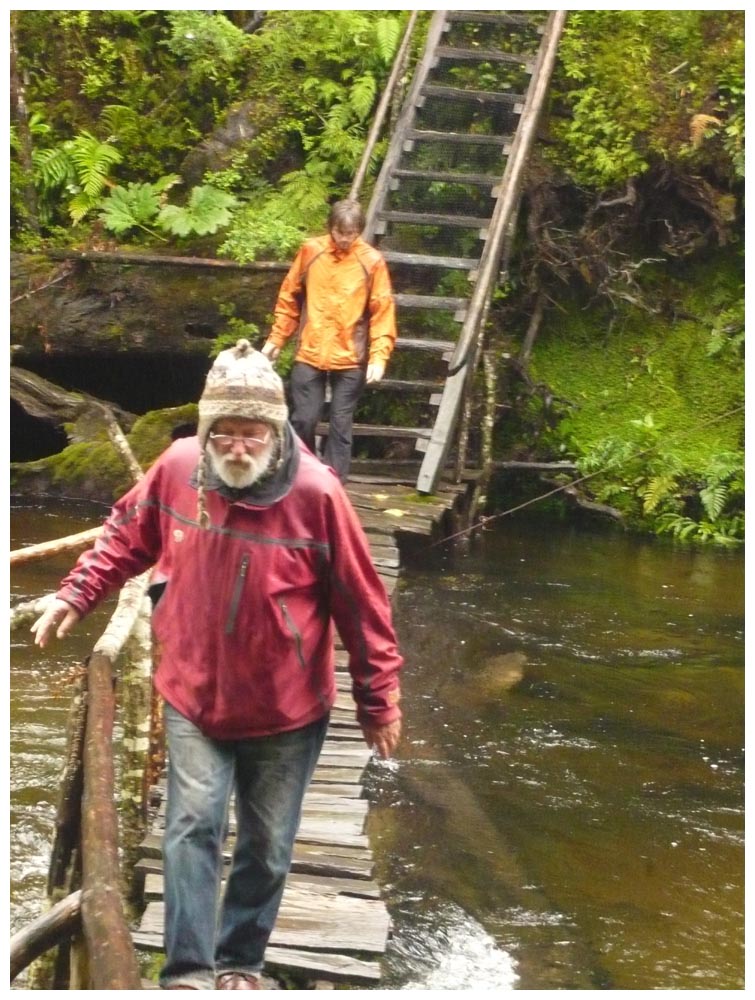 Arvid und Rüdiger im Alerce-Andino-Nationalpark