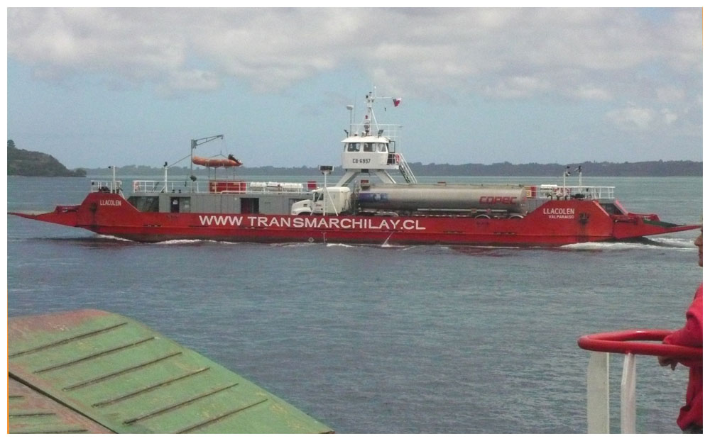 Fähre über den Canal Chacao nach Chiloé