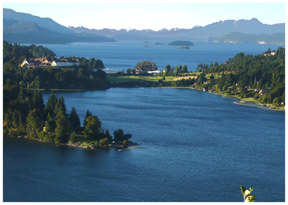 Lago Moreno und Lago Nahuel Huapi vom Mirador Llao Llao aus