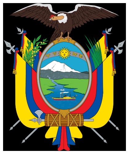 Wappen aus Ecuador