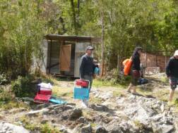 Umkleidekabine bei den Termas de Ralún