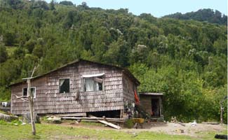 Bauernhof bei den Termas de Ralún