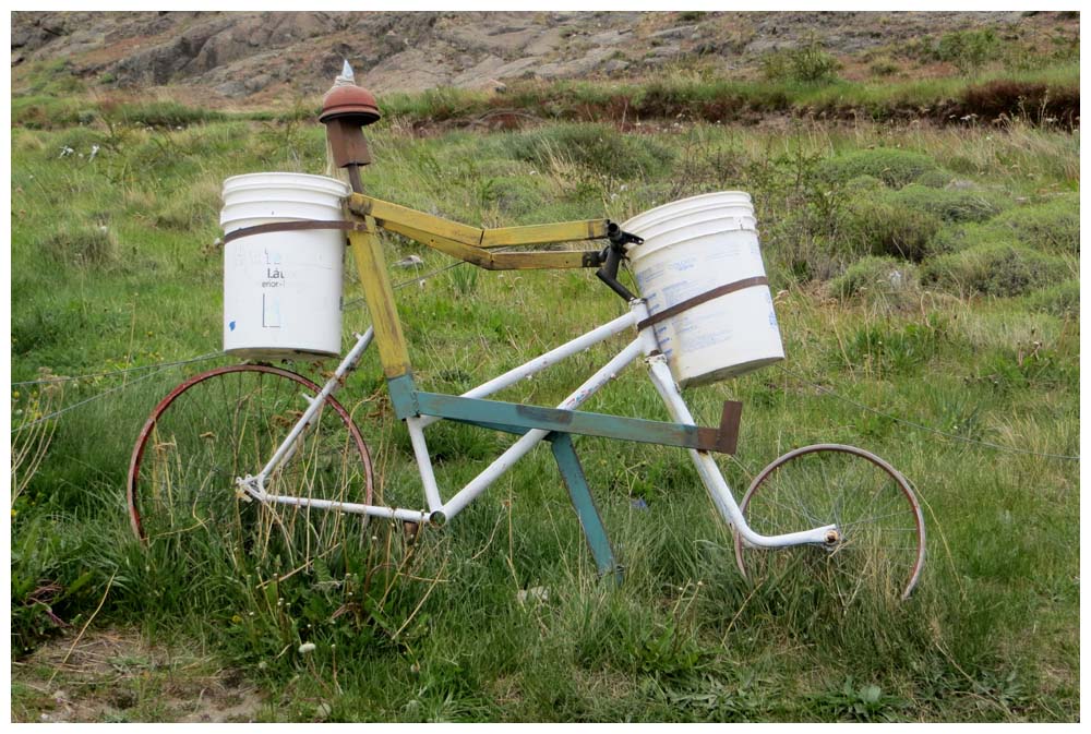 El Chaltén, origineller Mülleimer, Trashcan spotting