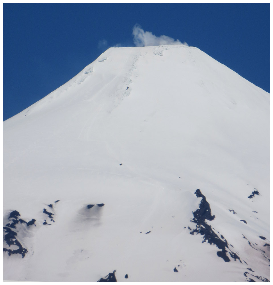 Rauch am Vulkan Villarrica