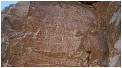 Pukarà Lasana, Petroglyphen