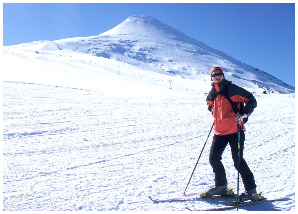 Skifahren am Vulkan Osorno im August