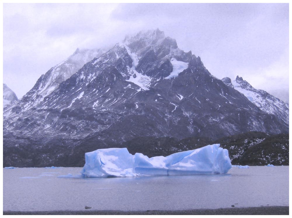 Im Nationalpark Torres del Paine im Winter, Lago Grey