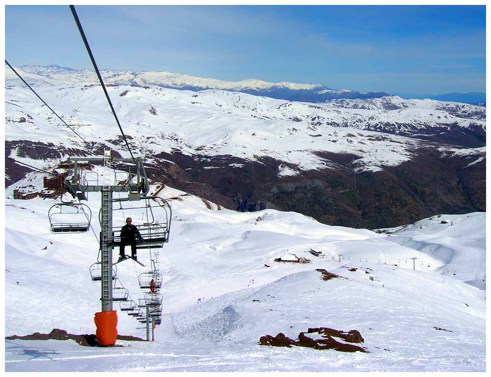 Schigebiet suedlich von Santiago de Chile