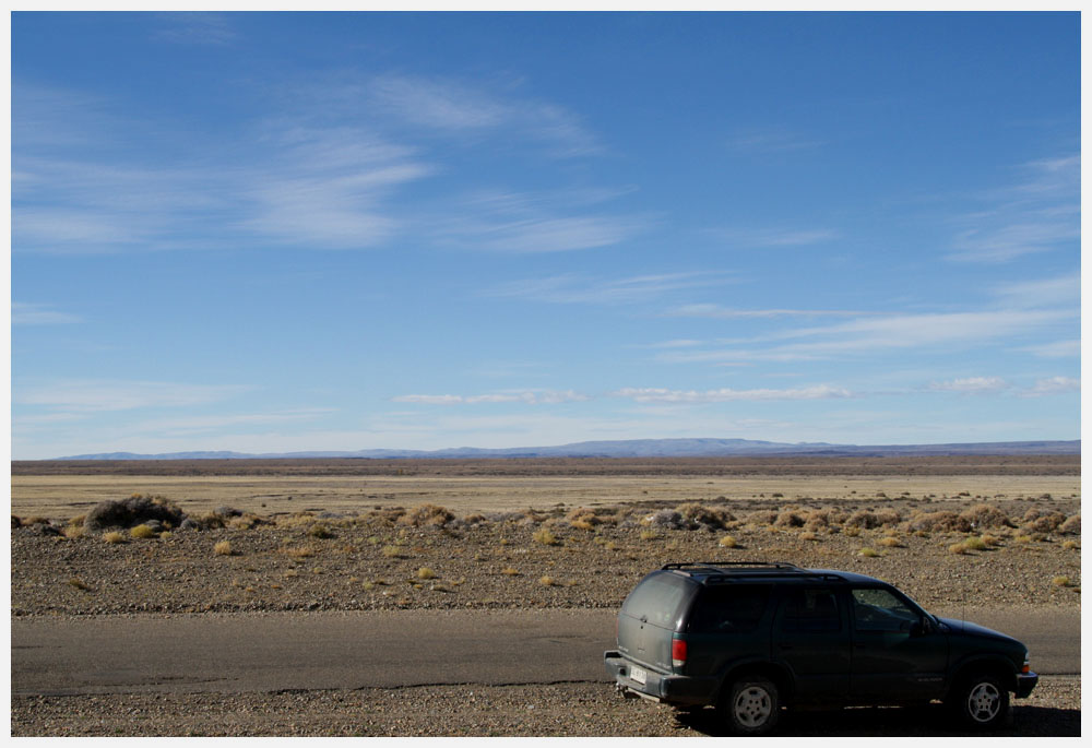 Patagonientour mit dem Jeep, Fahrt durch die Pampa