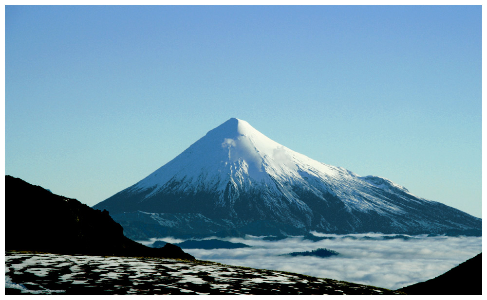 Vulkan Osorno vom Casa Blanca aus